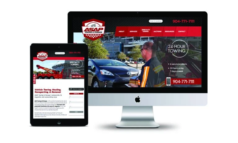 Asap towing logo & branding