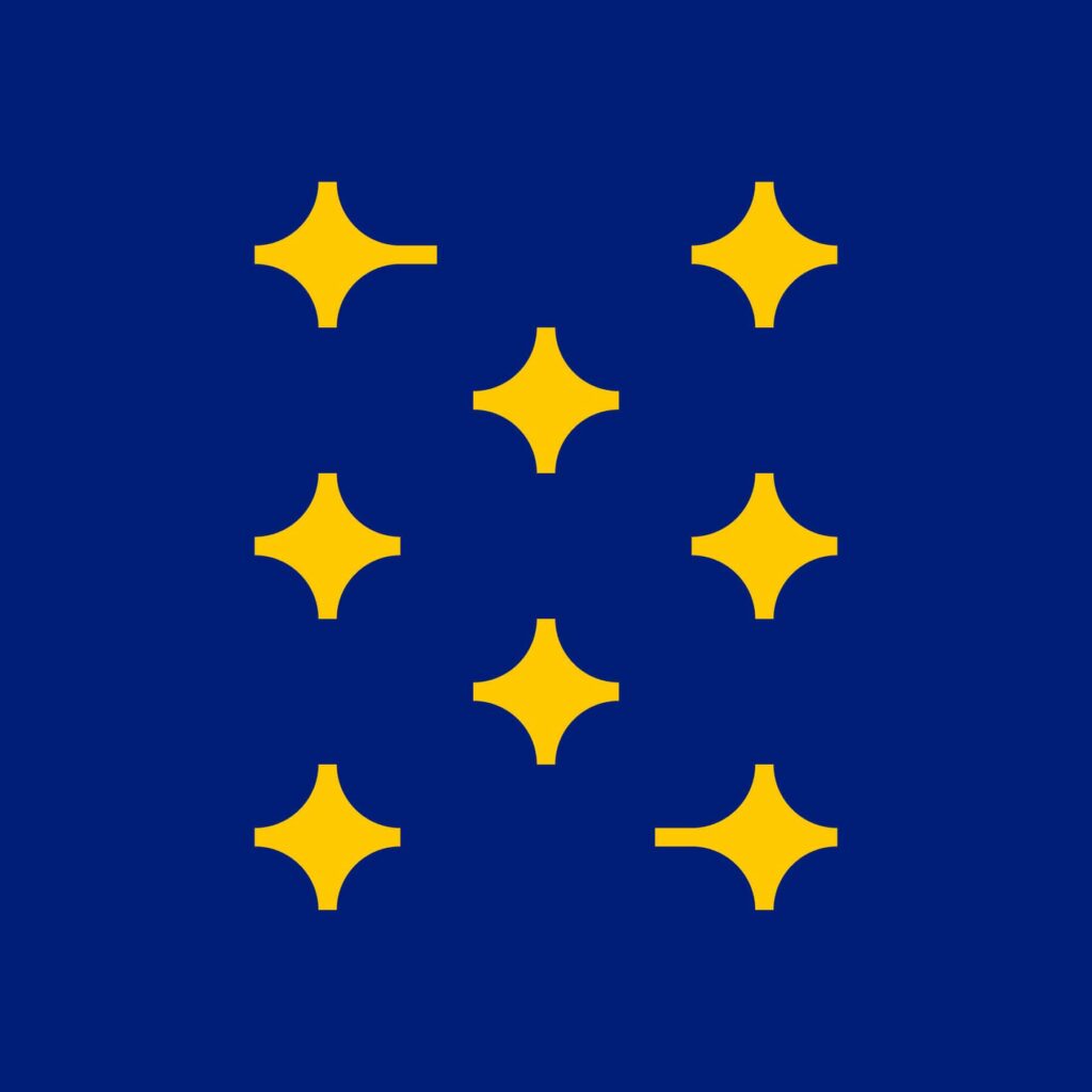 Brand constellations logo brandmark