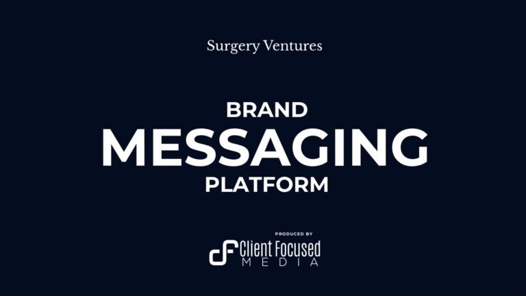 Surgery Ventures Brand Messaging Platform