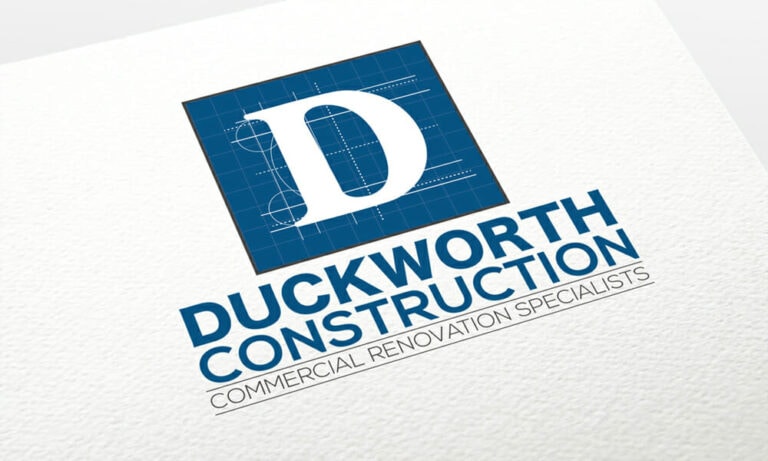 Duckworth construction logo design