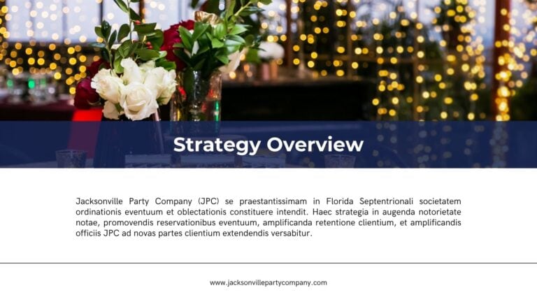 Jacksonville party company marketing strategy