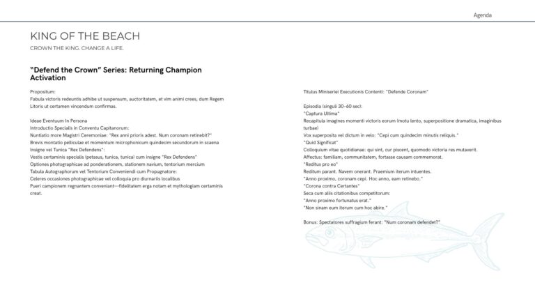 King of the beach marketing strategy