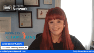 Business champions with julia becker collins of vision advertising