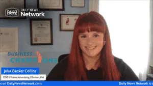 Business champions with julia becker collins of vision advertising