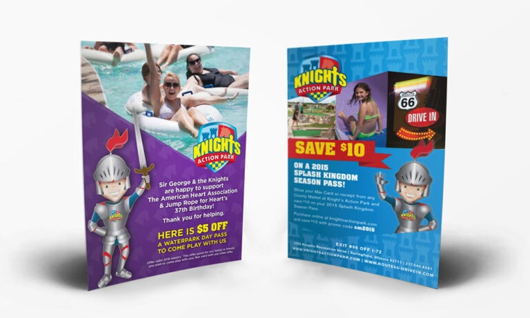Knights action park logo & collateral