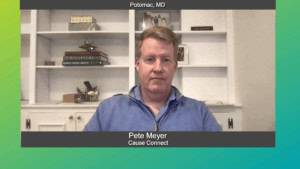 On a mission with pete meyer of cause connect
