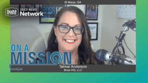 On a mission with talmar anderson of boss hq