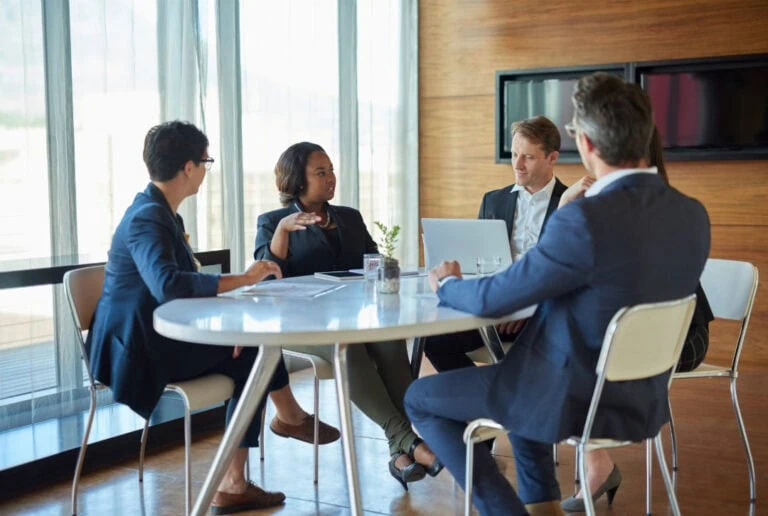 Lawyers having a meeting