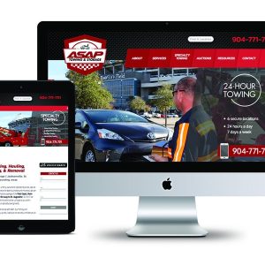 Asap towing logo & branding