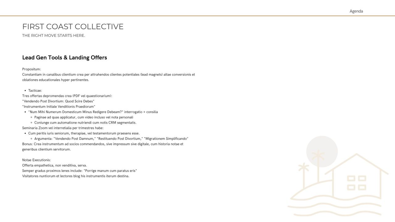 First coast collective marketing strategy