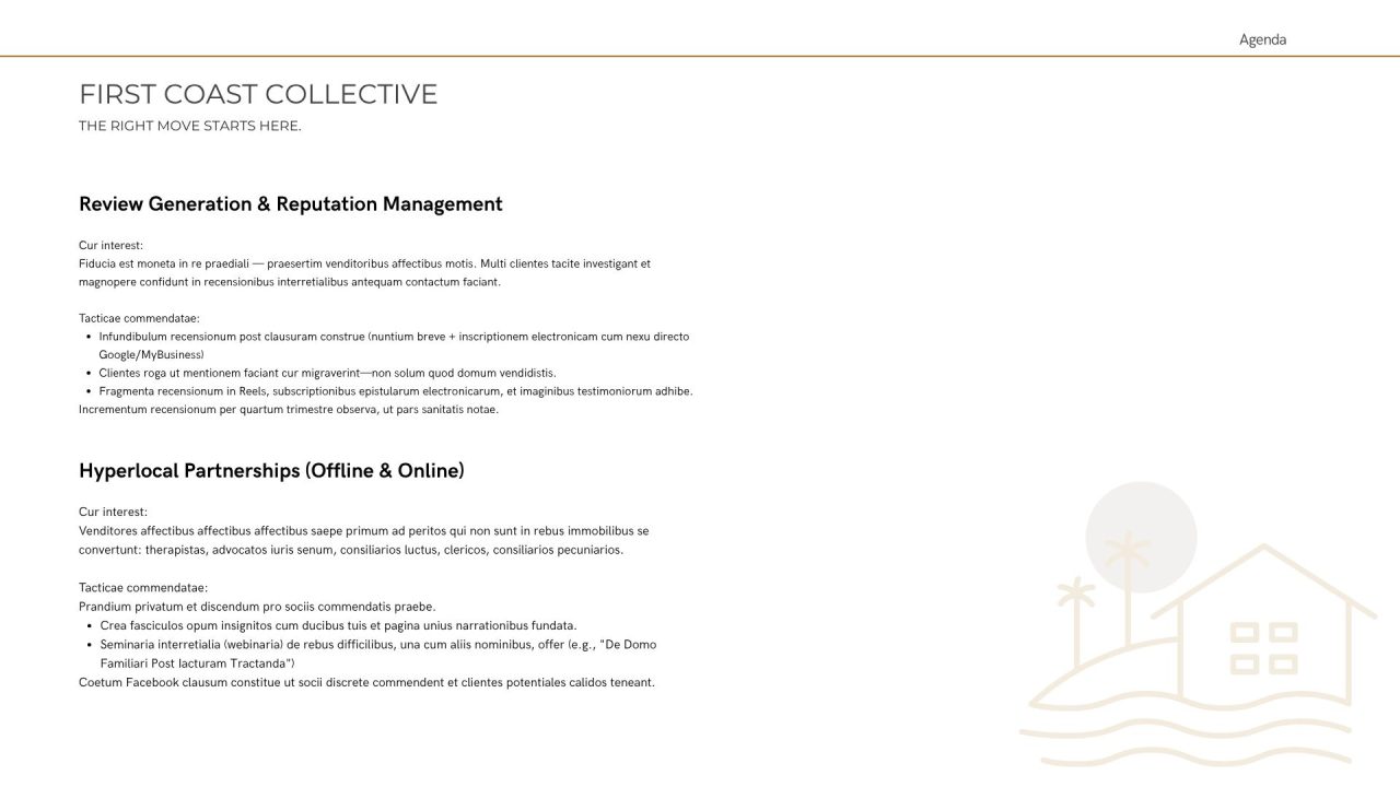 First coast collective marketing strategy