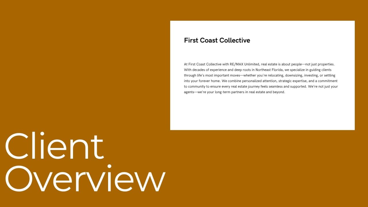 First coast collective marketing strategy