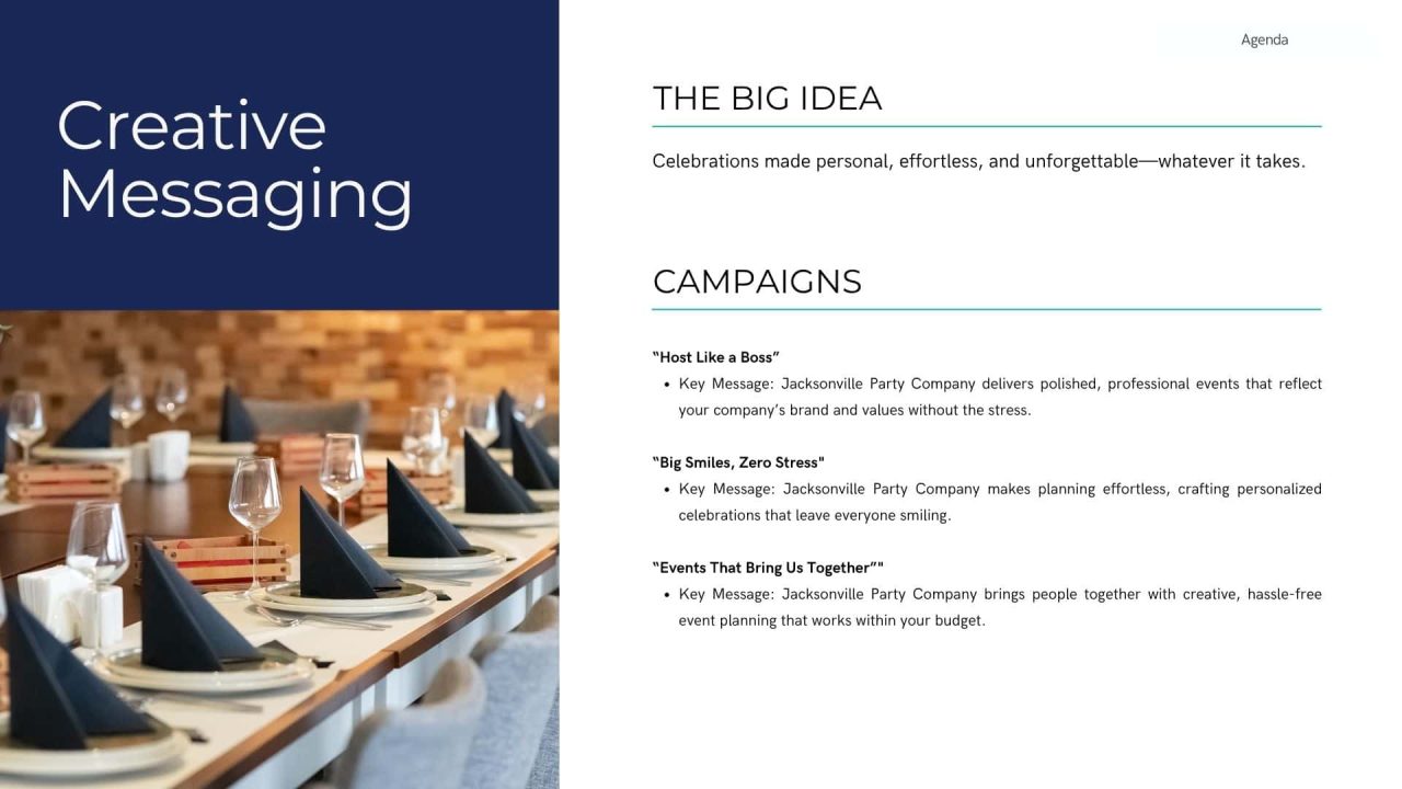 Jacksonville party company marketing strategy