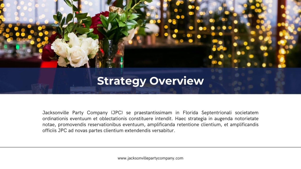 Jacksonville party company marketing strategy