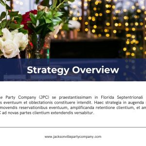 Jacksonville party company marketing strategy