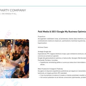 Jacksonville party company marketing strategy