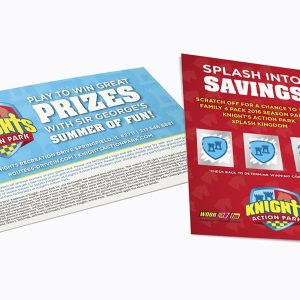 Knights action park logo & collateral