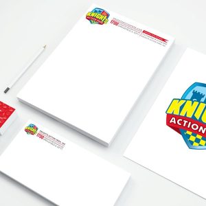 Knights action park logo & collateral