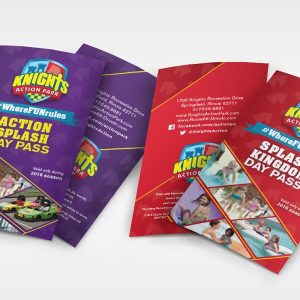 Knights action park logo & collateral