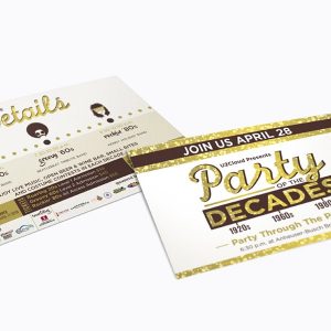 Party of the decades logo & branding