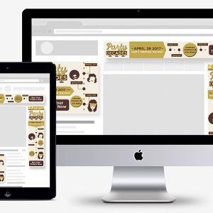 Party of the decades logo & branding