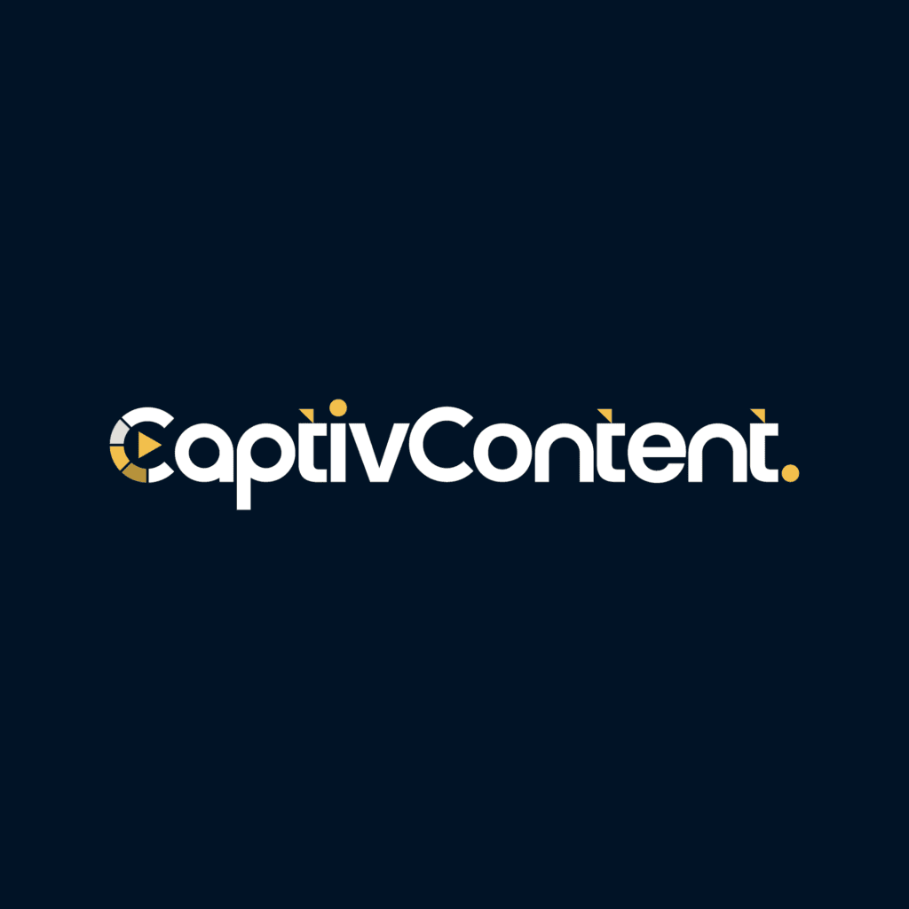Logo captivcontent black background
