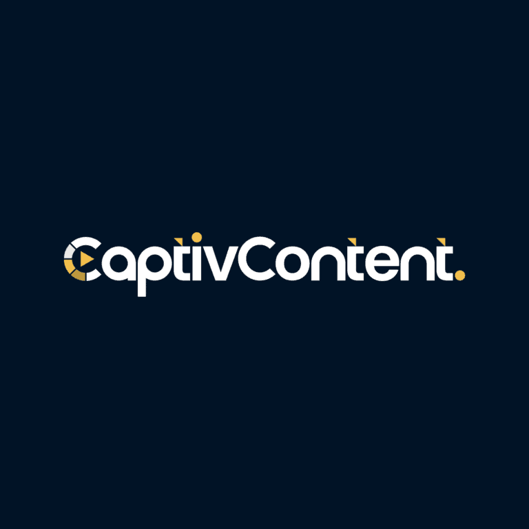 Logo captivcontent black background